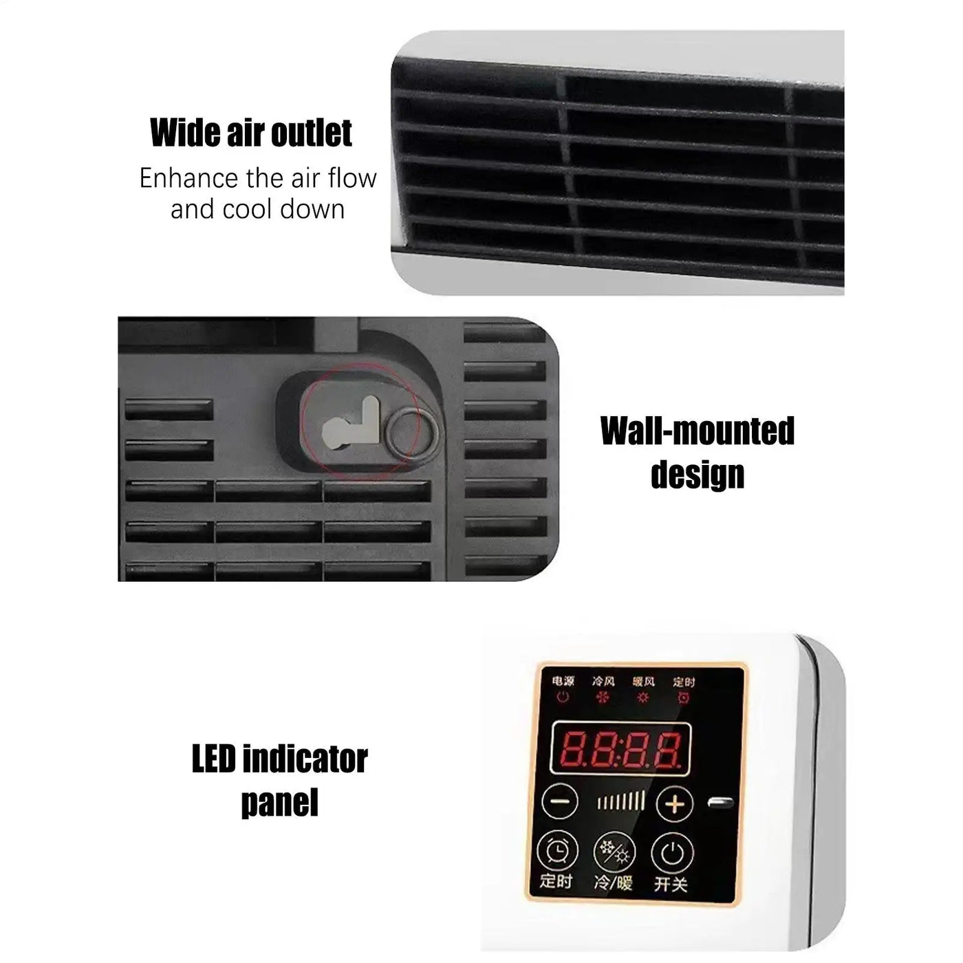 2-in-1 Wall AC & Heater
