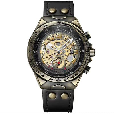 Retro Automatic Leather Watch