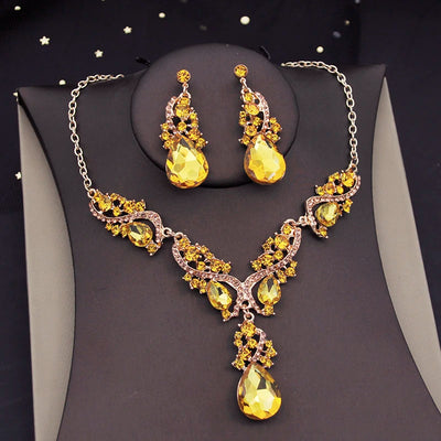 Luxury Crystal Bridal Jewelry Set