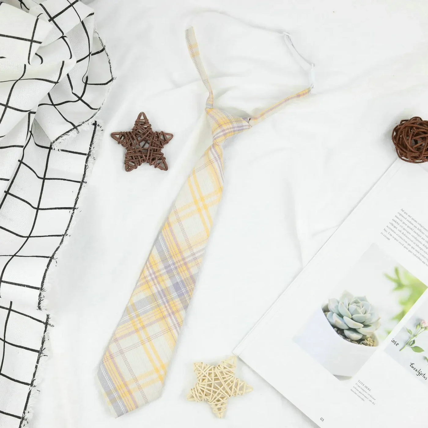 Plaid JK Uniform Tie