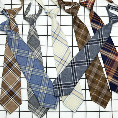 Plaid JK Uniform Tie
