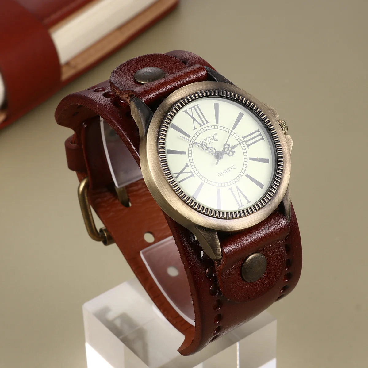 Retro Roman Numeral Quartz Watch