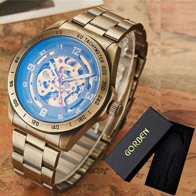 Retro Automatic Leather Watch