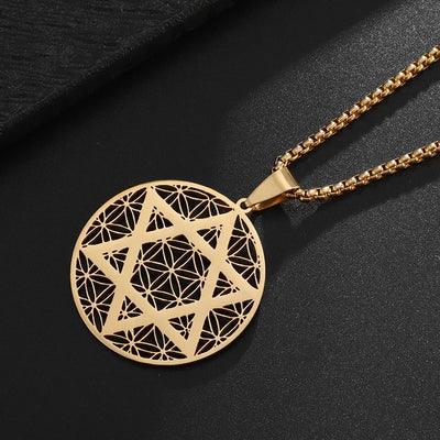 Star of David Heart Pendant