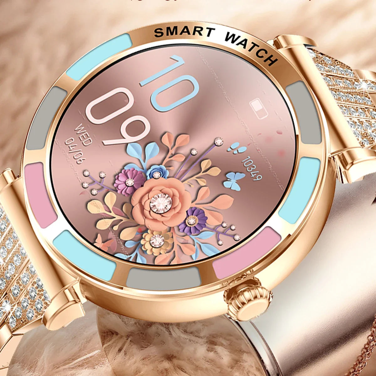 Luxury Diamond Ladies Smartwatch