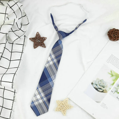 Plaid JK Uniform Tie
