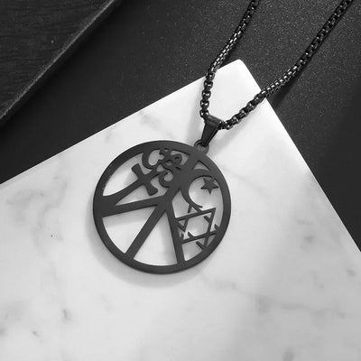 Star of David Heart Pendant