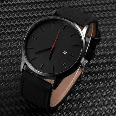 Minimalist Leather Men's Watch