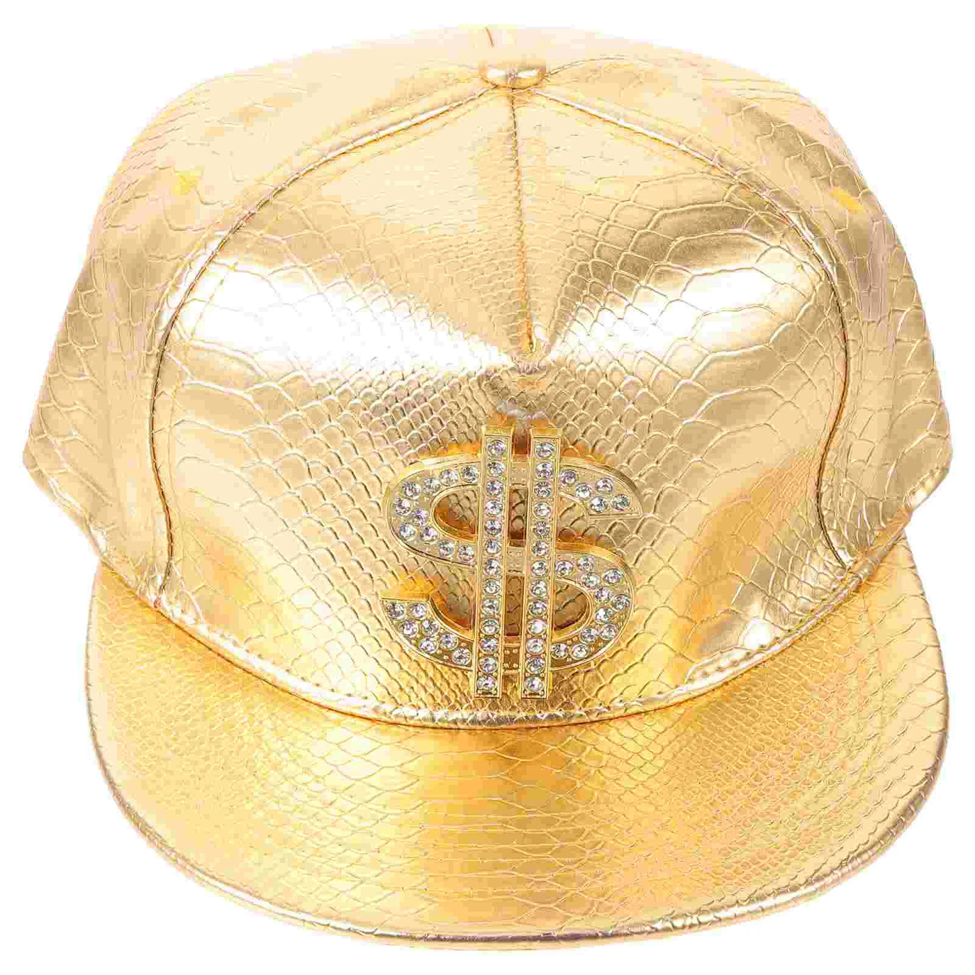 Gold Rhinestone Dollar Sign Cap