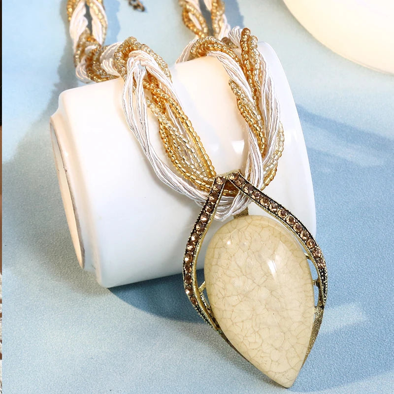 Bohemian Multilayer Beaded Necklace