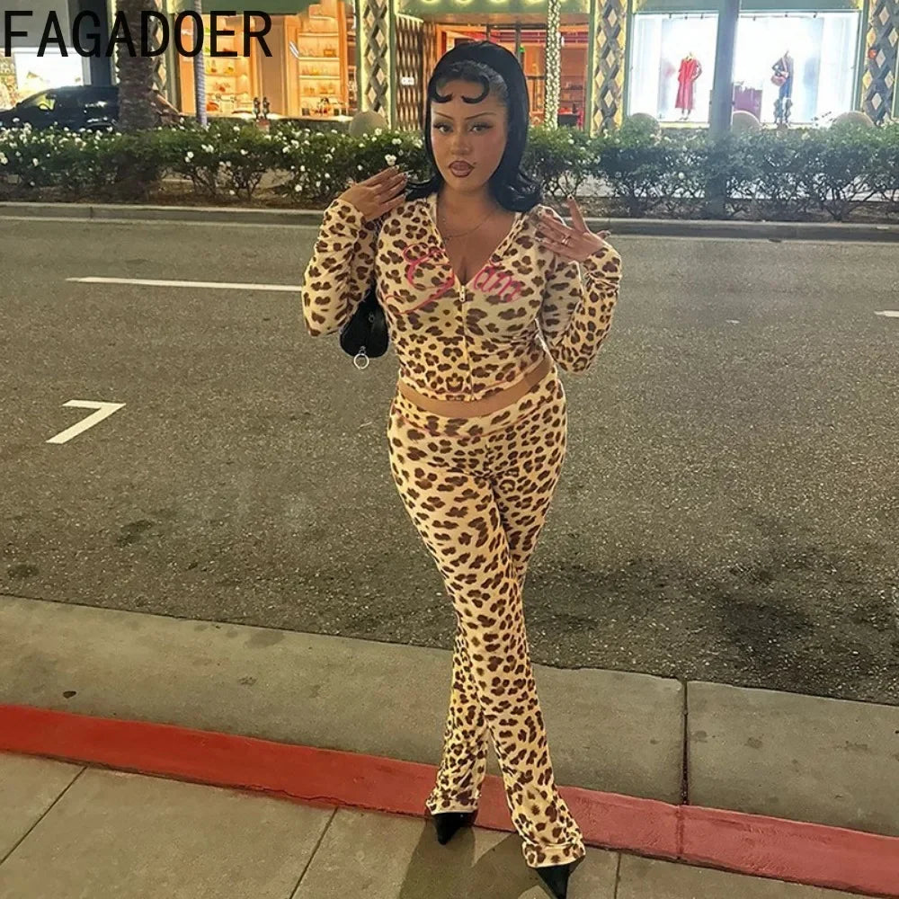 Leopard Print Two-Piece