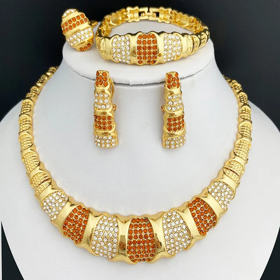 18K Gold Dubai Jewelry Set