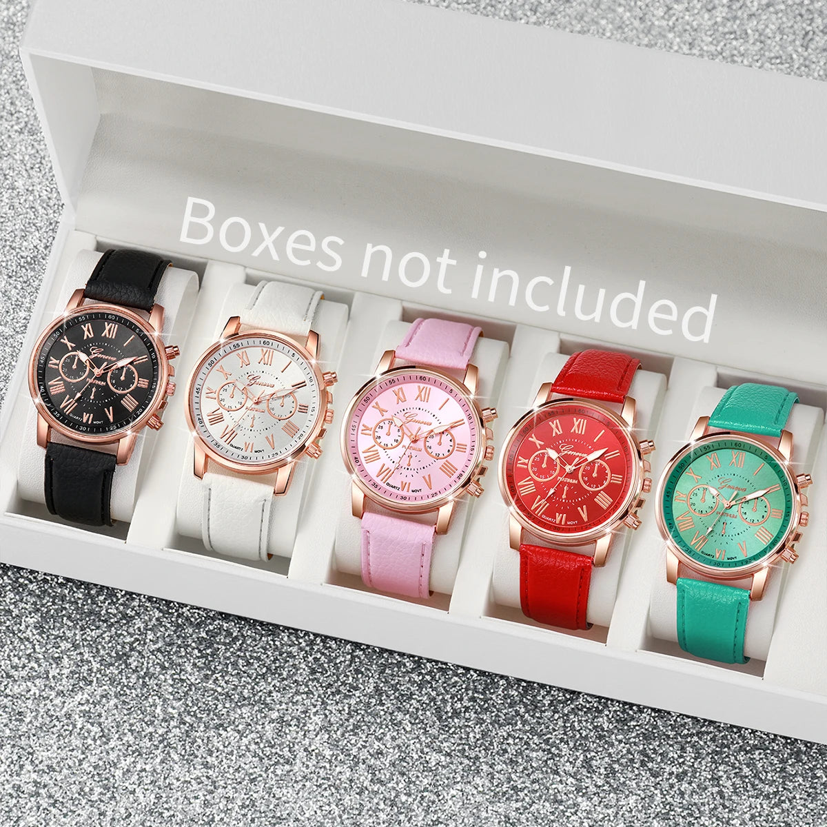 5PCS Women’s Quartz Watches Set