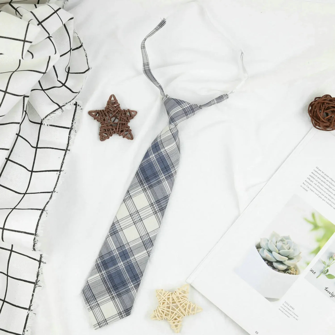 Plaid JK Uniform Tie