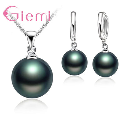 3-Color 925 Silver Pearl Set