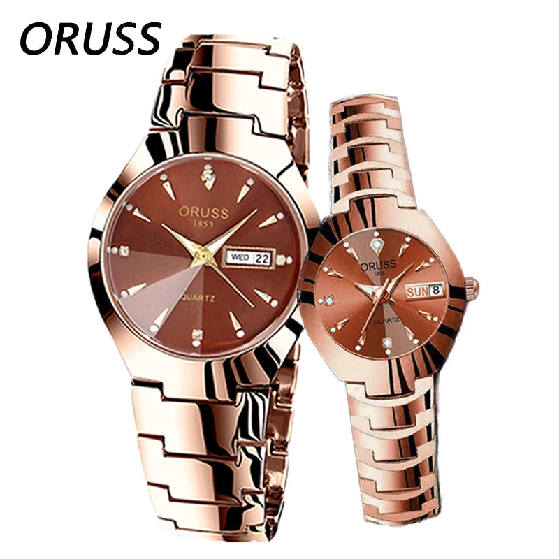 ORUSS Couple Luxury Watch